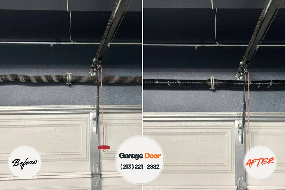Before and after: garage door repair Trevorton, PA